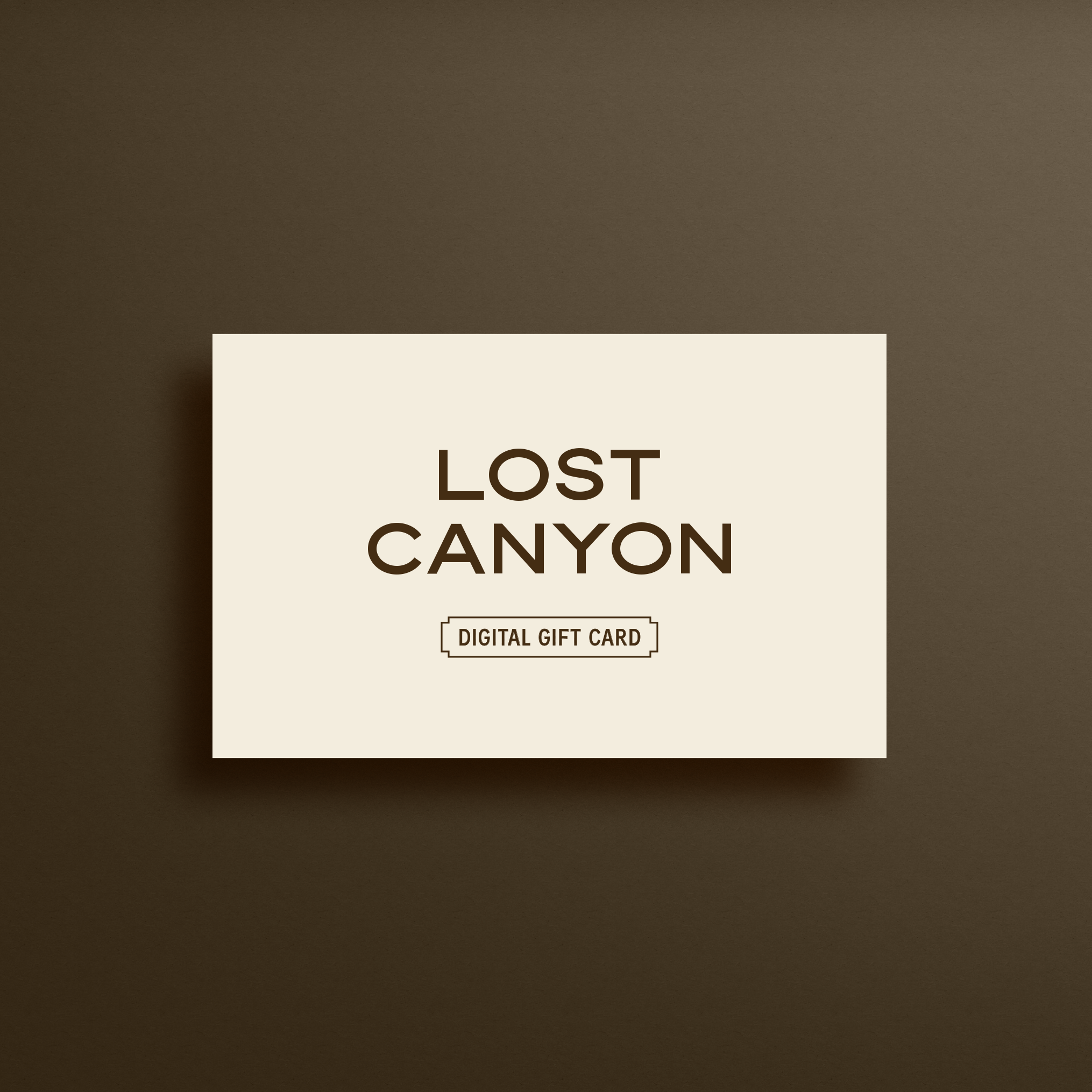 Lost Canyon Gift Card