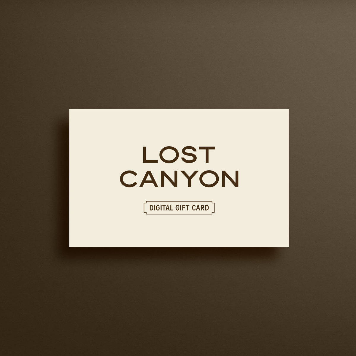 Lost Canyon Gift Card